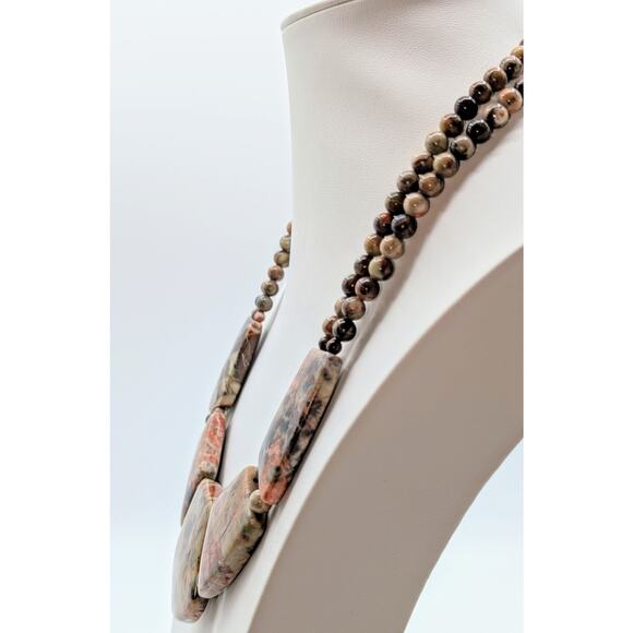 Desert Rose Trading 925 Sterling Silver Volcanic Quartzite Necklace - 114.8g - Picture 2 of 8